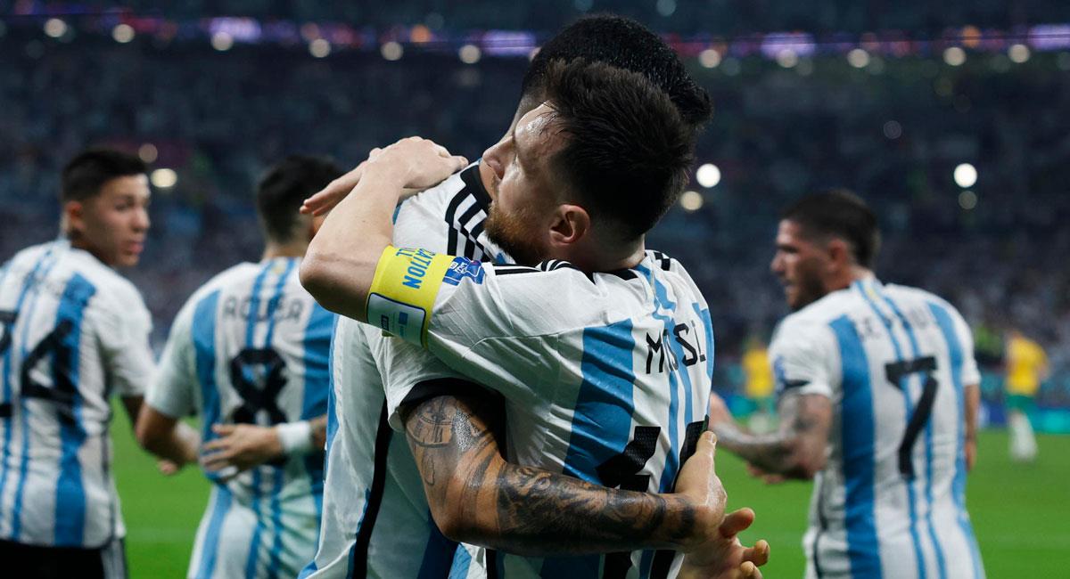 Argentina venció a Australia y está en 4tos del Mundial. Foto: EFE
