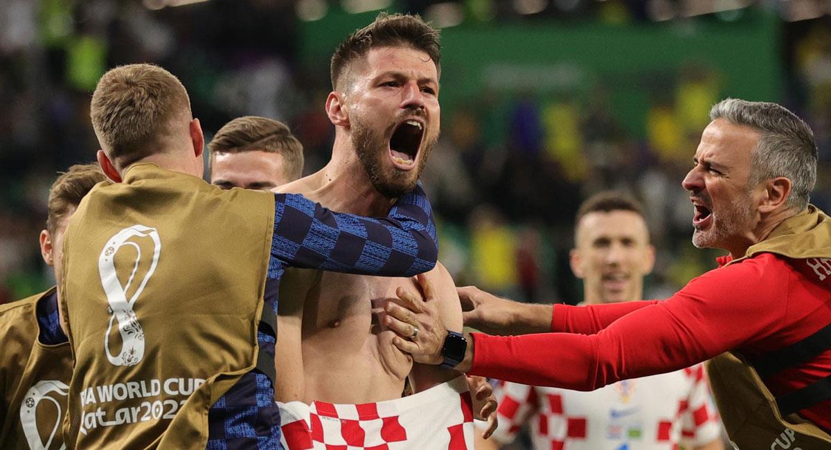 Croacia dio el 'golpe' al eliminar a Brasil de Qatar 2022. Foto: EFE