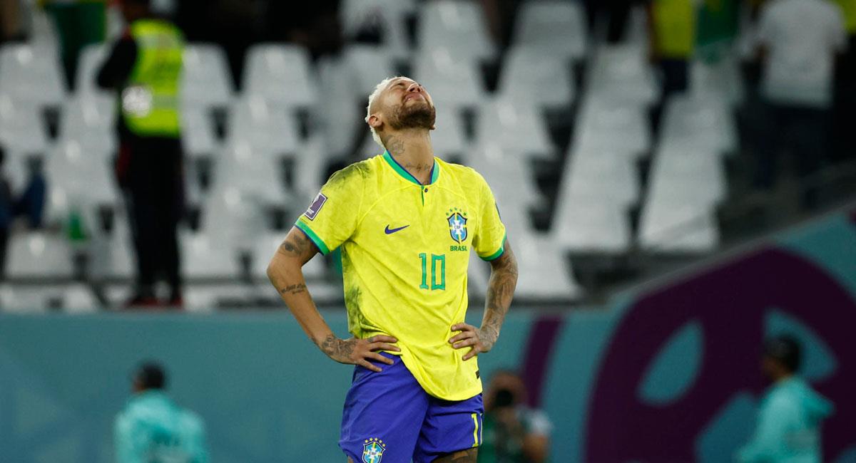 Neymar lamentó la eliminación de Brasil de Qatar 2022. Foto: EFE