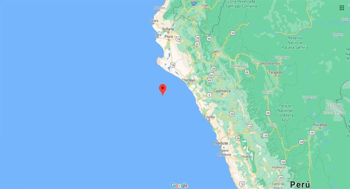 Pimentel (Chiclayo) sufrió sismo de 5-1 este viernes 16 de diciembre del 2022. Foto: Google Maps