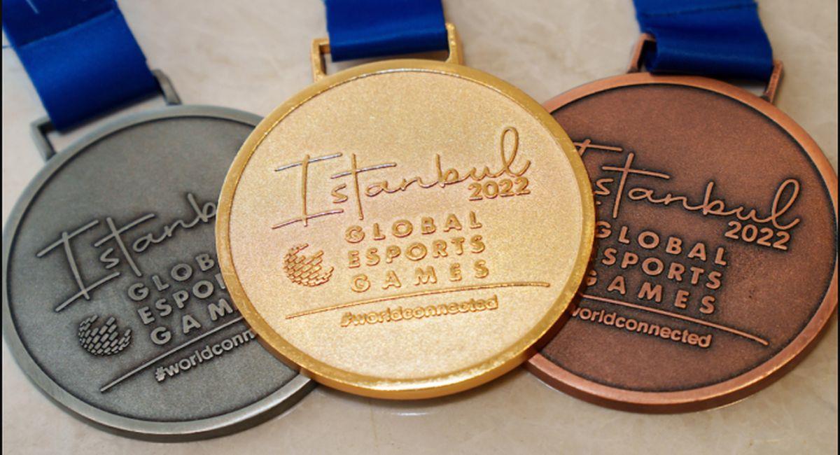 Las medallas en disputa en el Mundial de eSports. Foto: Twitter