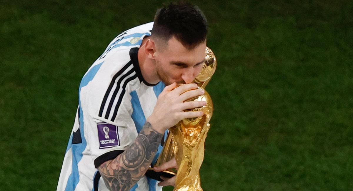 Lionel Messi levantó la Copa del Mundo 2022. Foto: EFE