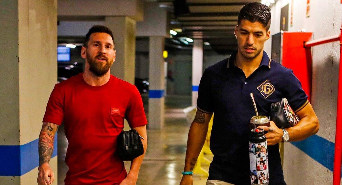 Messi y Suárez. Foto: @fcbarcelona
