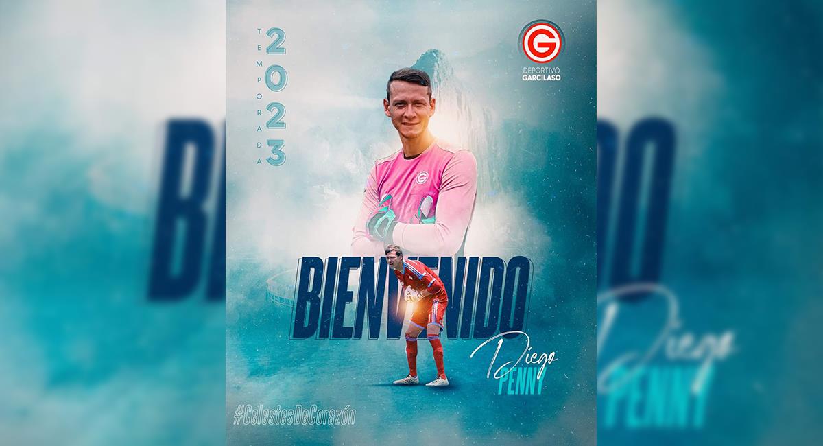 Diego Penny será el arquero de Deportivo Garcilaso por todo el 2023. Foto: Twitter Deportivo Garcilaso