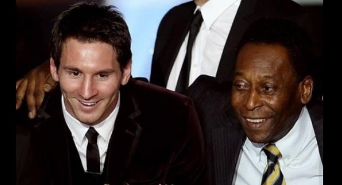 Messi y Pelé. Foto: Captura del instagram de Lionel Messi