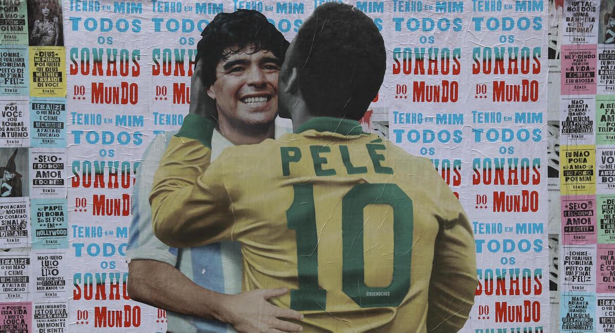 Pelé y Maradona. Foto: EFE