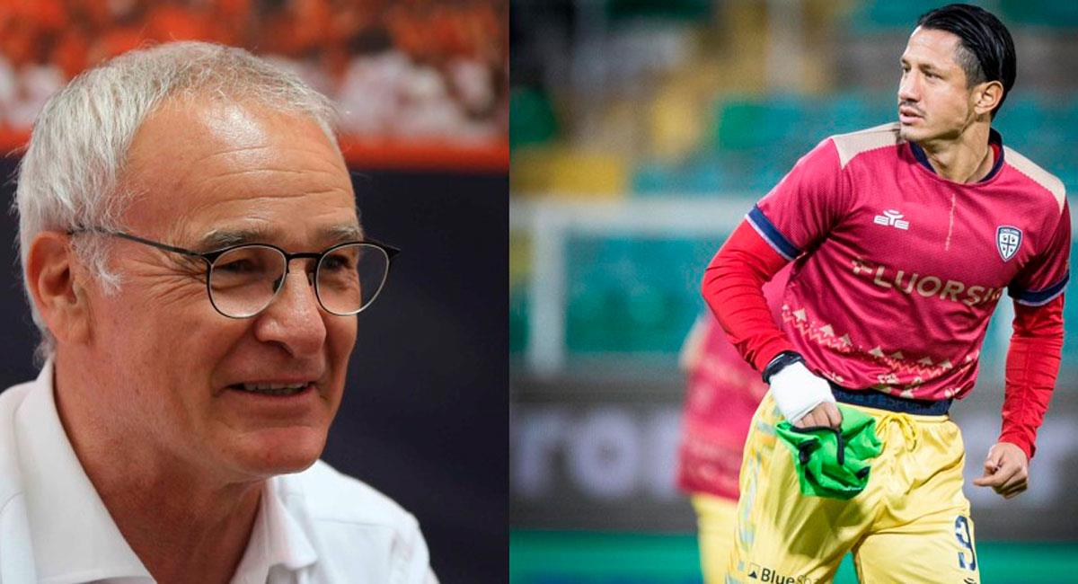 Claudio Ranieri y Gianluca Lapadula. Foto: Prensa: Cagliari