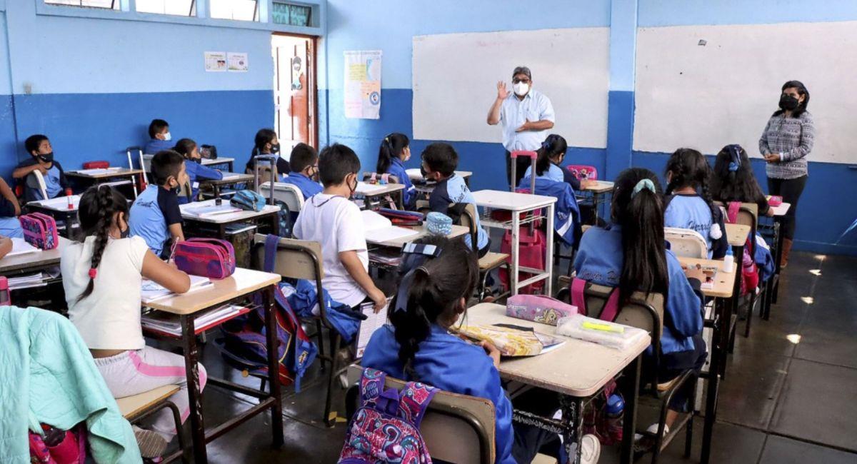 Clases escolares en Perú. Foto: Andina