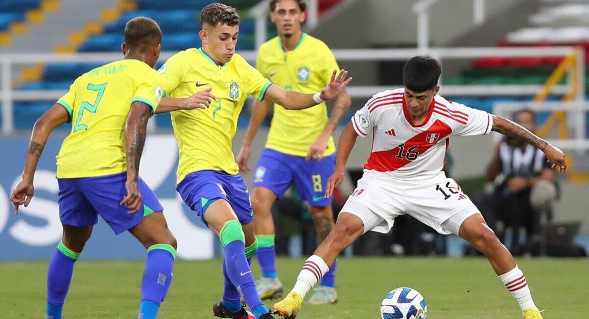 Perú vs Brasil. Foto: FPF