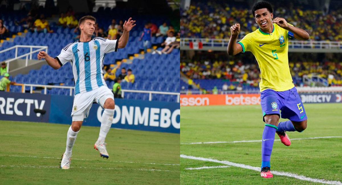 Argentina y Brasil se miden en el Sudamericano Sub 20. Foto: Selecciones Argentina y Brasil