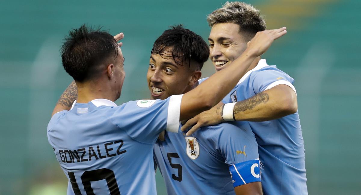 Uruguay goleó a Venezuela por el Sudamericano Sub 20. Foto: EFE