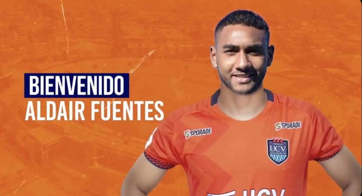 Aldair Fuentes es nuevo jugador de la UCV. Foto: Twitter @clubucv