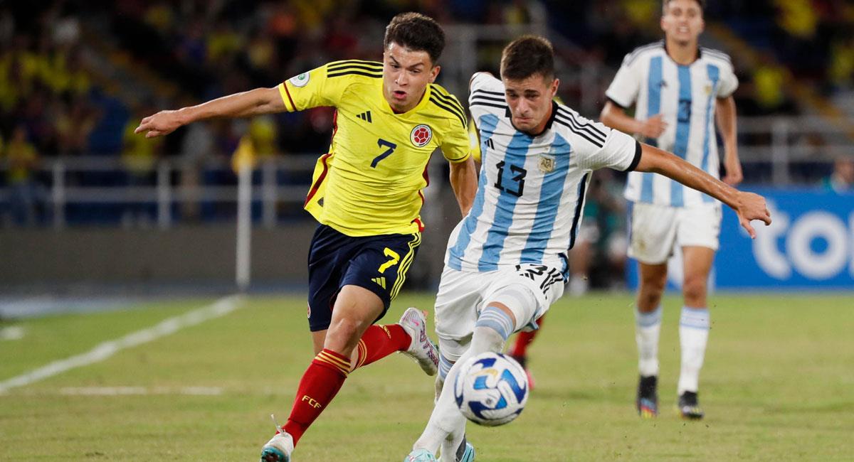 Colombia eliminó a Argentina del Sudamericano Sub 20. Foto: EFE