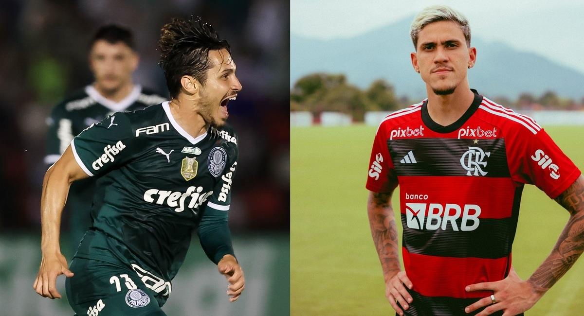 Palmeiras vs Flamengo. Foto: @Palmeiras / @Flamengo