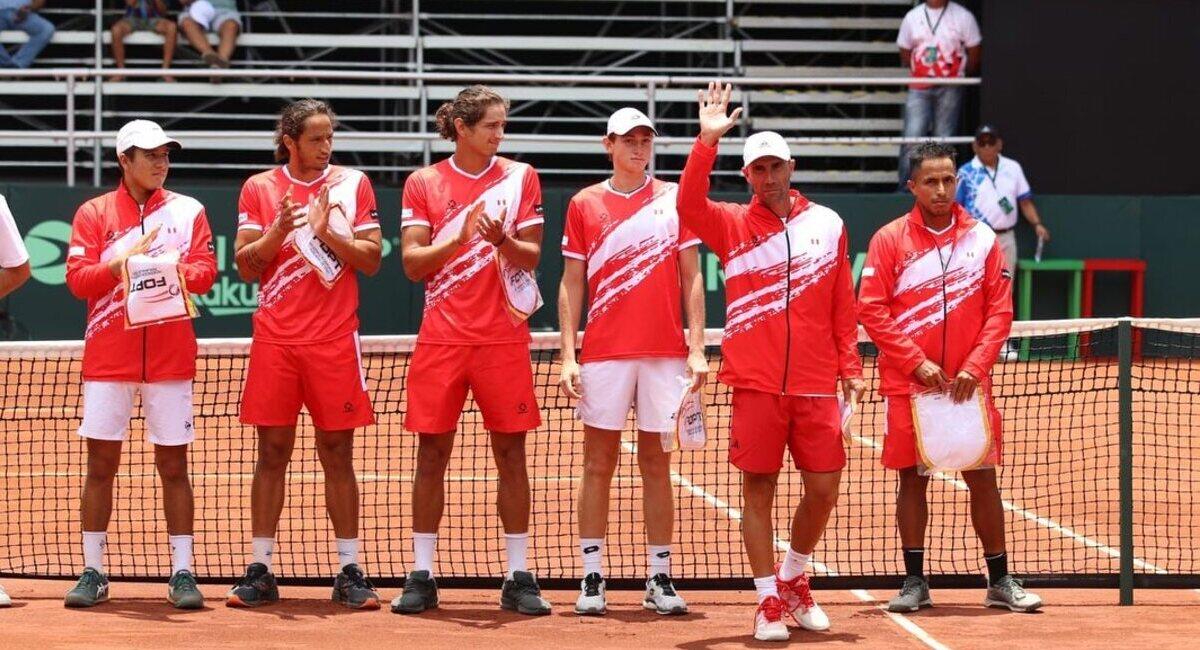 Perú lidera la serie ante Irlanda. Foto: Federación Peruana de Tenis