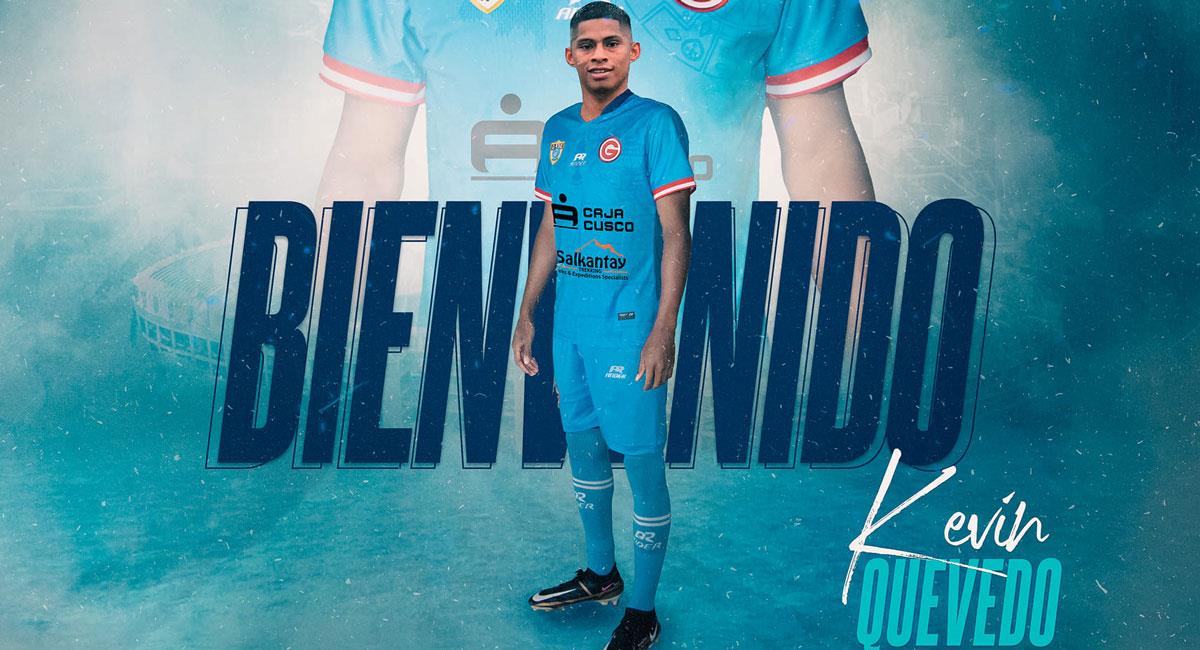 Deportivo Garcilaso oficializó a Kevin Quevedo para el 2023. Foto: Facebook Club Deportivo Garcilaso