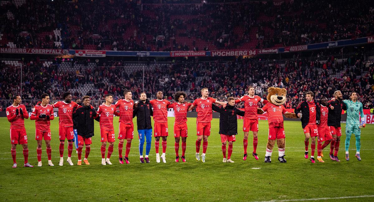 Bayern venció a Unión Berlín y recuperó la cima de la Bundesliga. Foto: Twitter @FCBayern