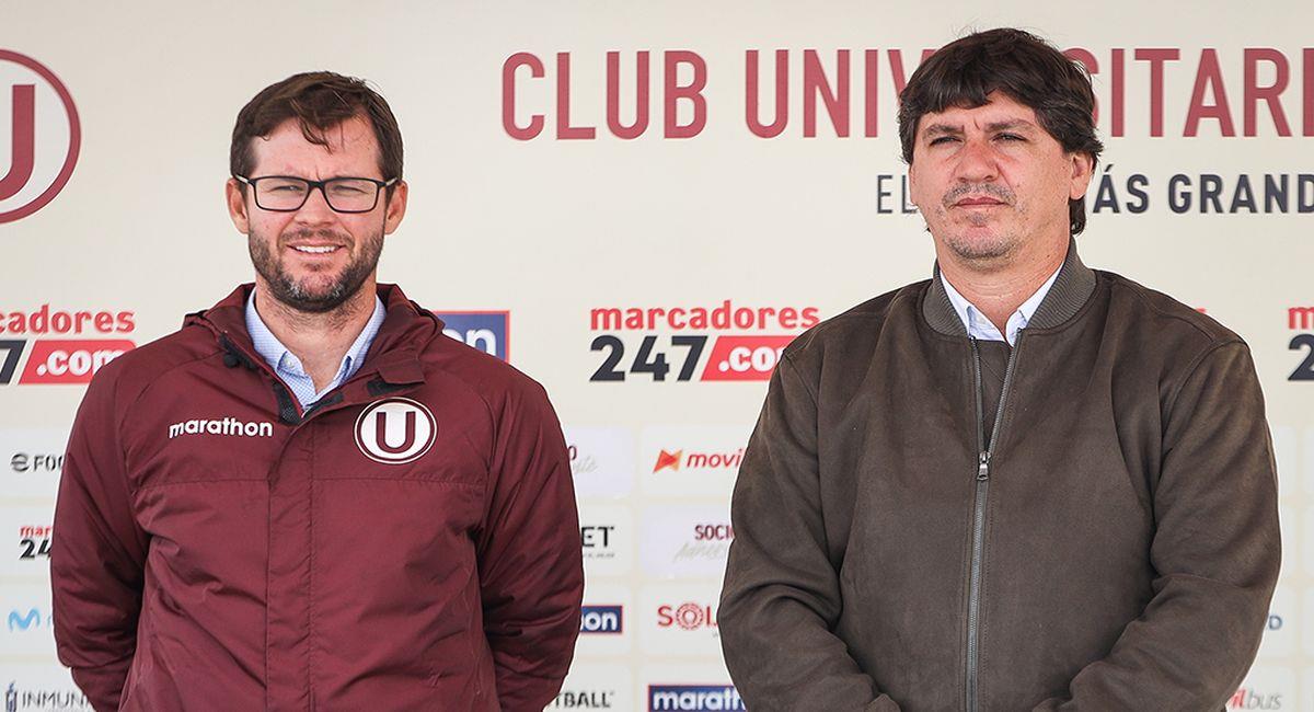 Manuel Barreto junto a Jean Ferrari. Foto: Facebook Club Universitario