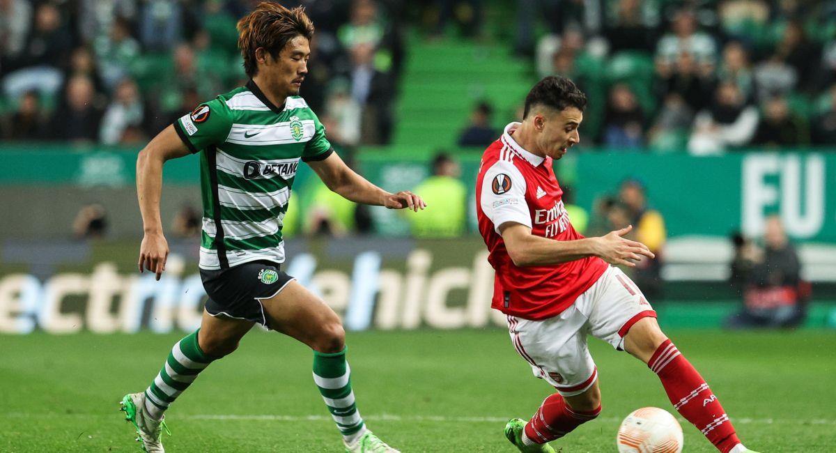 Arsenal disputó un duro partido con el Sporting Lisboa. Foto: EFE