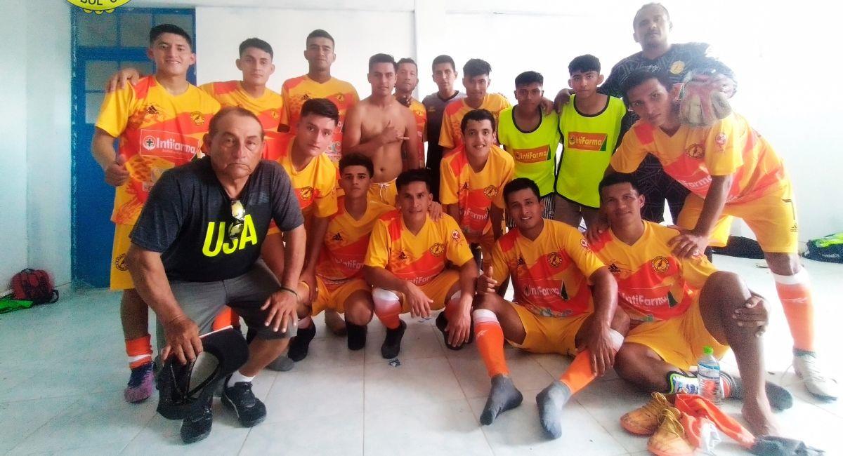 Bagua Grande FC tras su debut en la Copa Perú. Foto: Facebook Club Bagua Grande FC