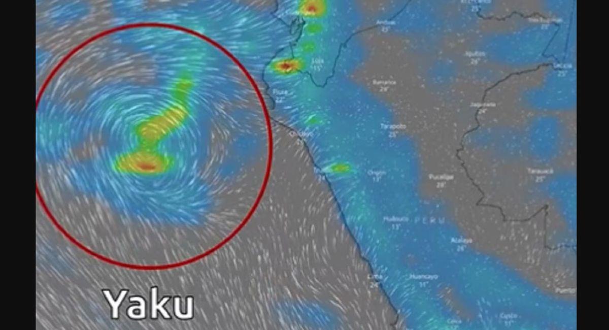 Ciclón Yaku estaría afectado a Perú. Foto: Senamhi