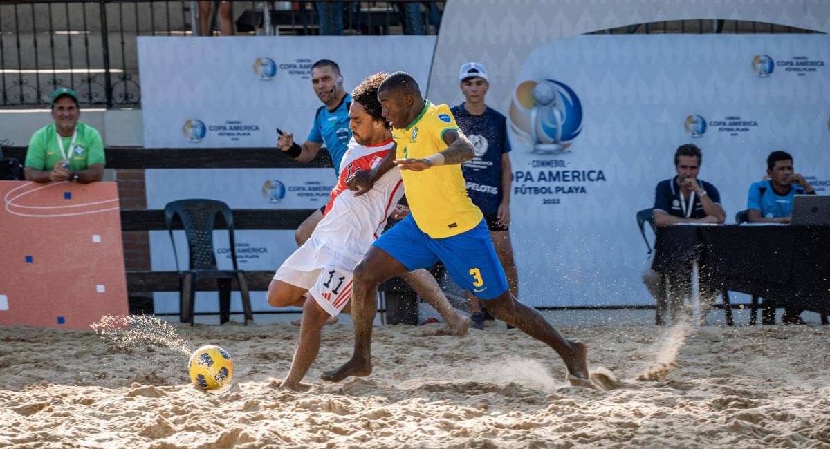 Perú cayó duramente ante Brasil en la CA Fútbol Playa 23'. Foto: Copa América