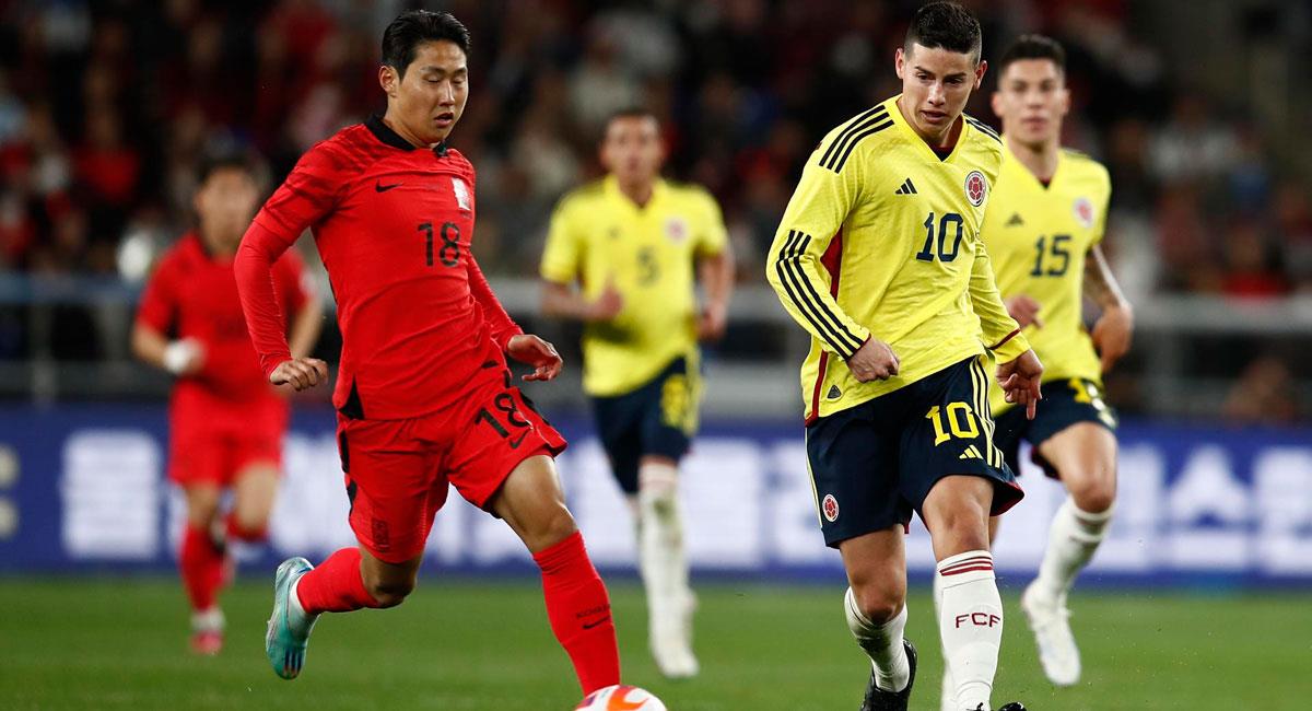 Colombia rescató empate en amistoso ante Corea del Sur. Foto: EFE