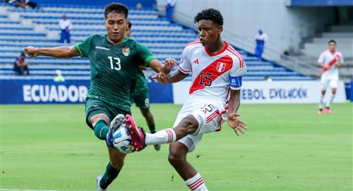 Perú cayó ante Bolivia en el inicio del Sudamericano Sub 17