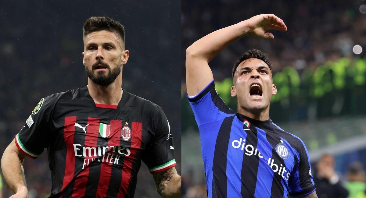 Milan vs Inter. Foto: EFE