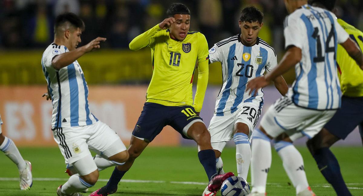 Ecuador derrotó a Argentina en el Hexagonal Final. Foto: EFE