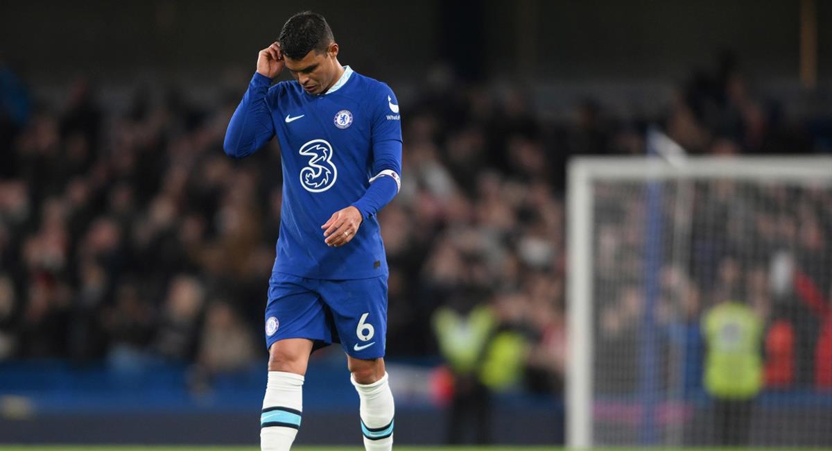 Thiago Silva no viene pasando un buen momento con camiseta del Chelsea. Foto: EFE