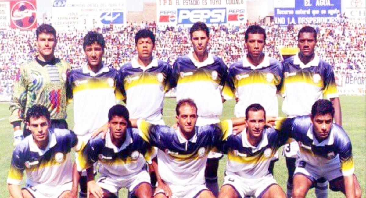 Formación del Deportivo Pesquero en 1996. Foto: Difusión