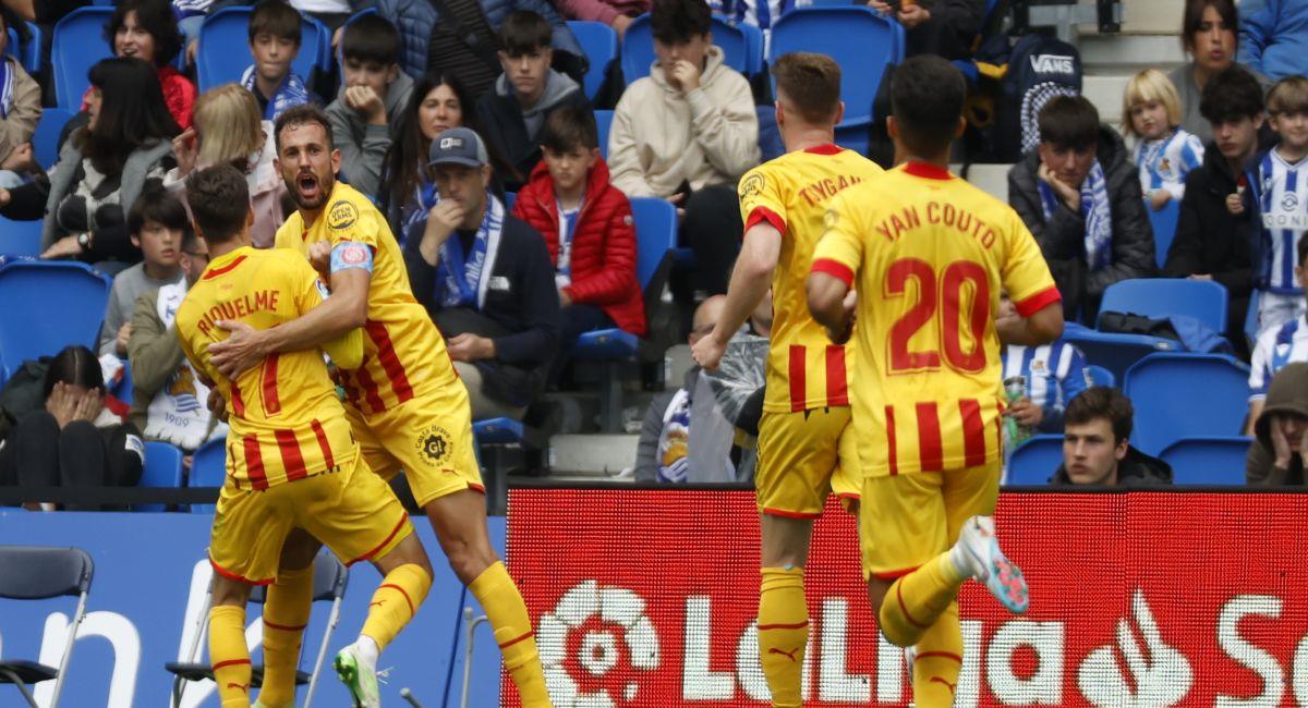 Girona rescató empate en casa de la Real Sociedad. Foto: EFE