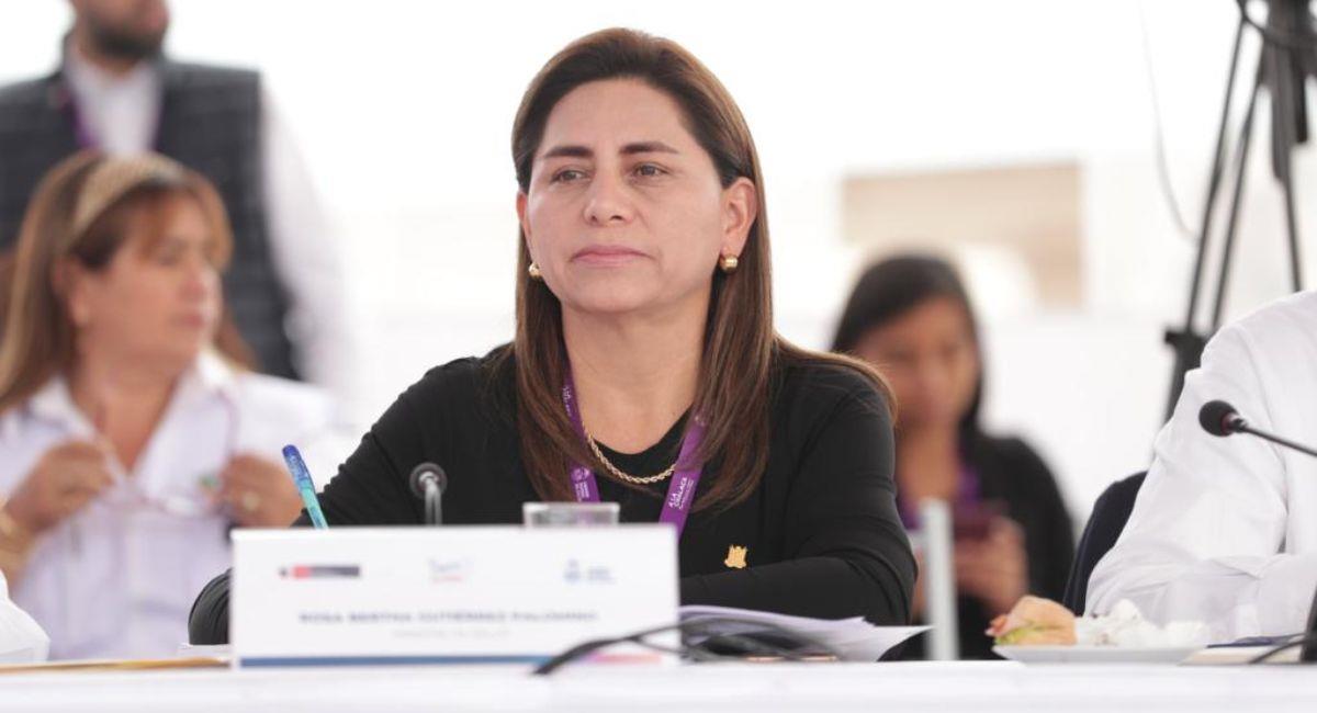 Rosa Gutiérrez, Ministra de Salud. Foto: Twitter @Minsa_Peru