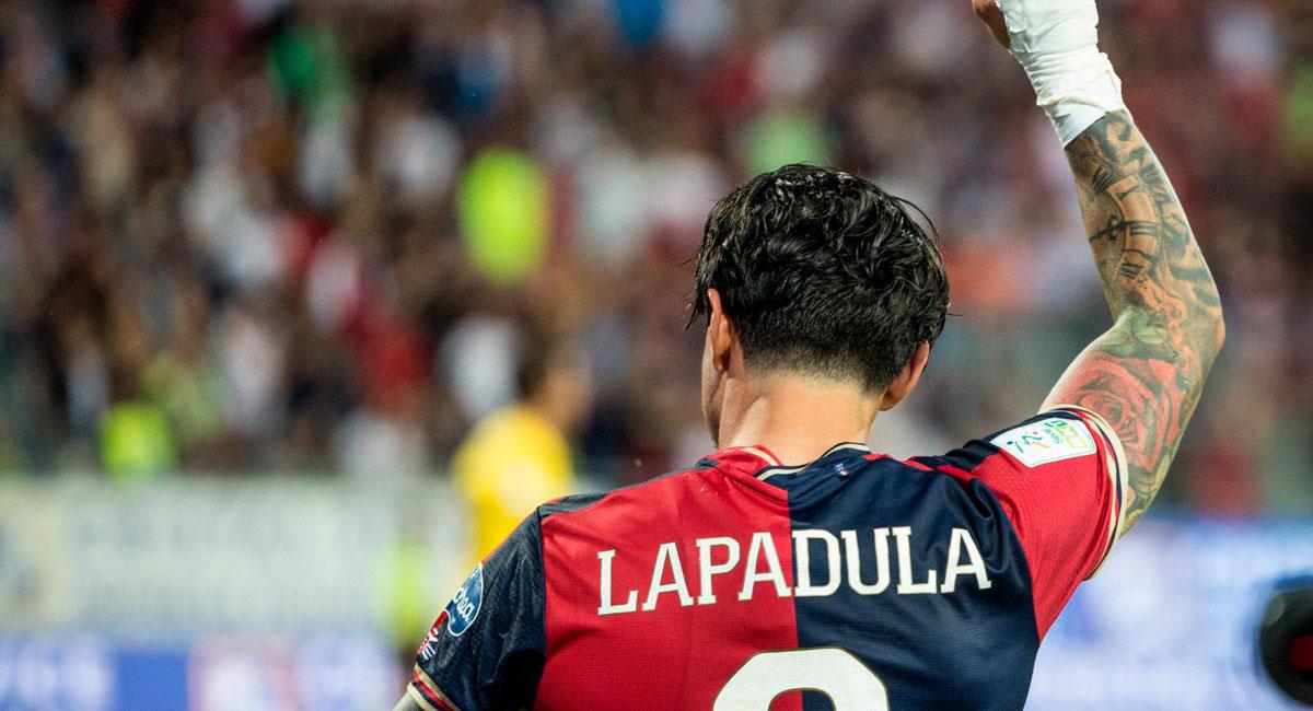 Gianluca Lapadula, el máximo goleador de Cagliari 2023. Foto: Twitter @CagliariCalcio