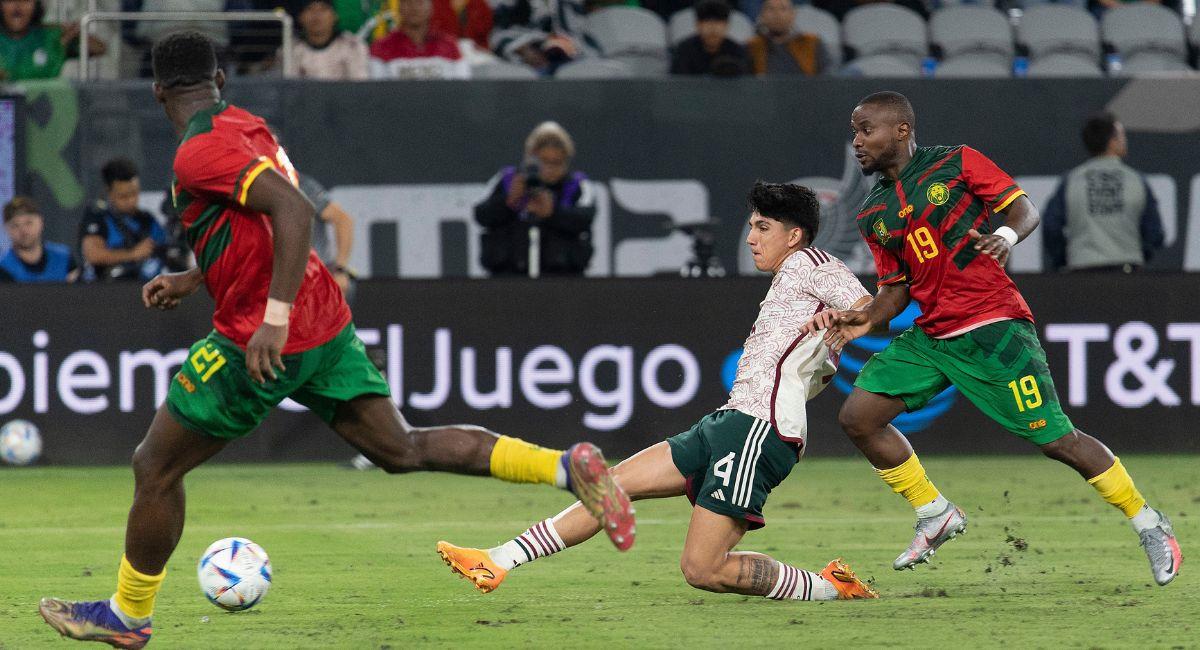 México se recupera de errores y empata en amistoso con Camerún. Foto: Twitter @miseleccionmx