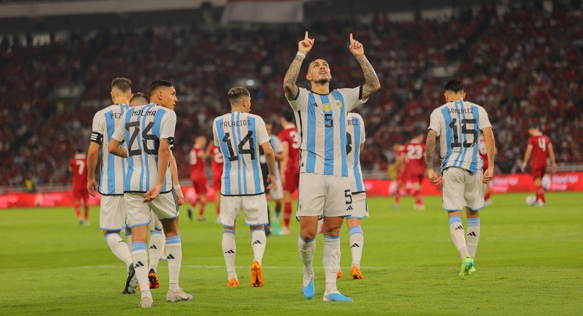 Argentina venció a Indonesia. Foto: Twitter @Argentina