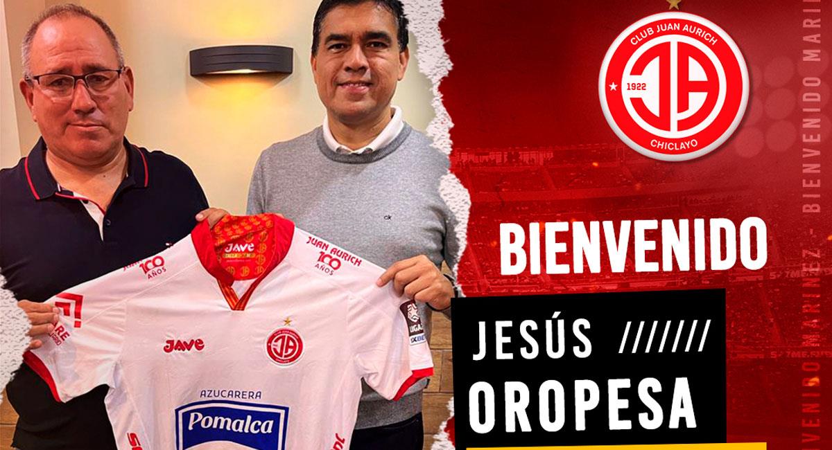 Juan Aurich tiene nuevo DT: Jesús Oropesa. Foto: Facebook Club Juan Aurich