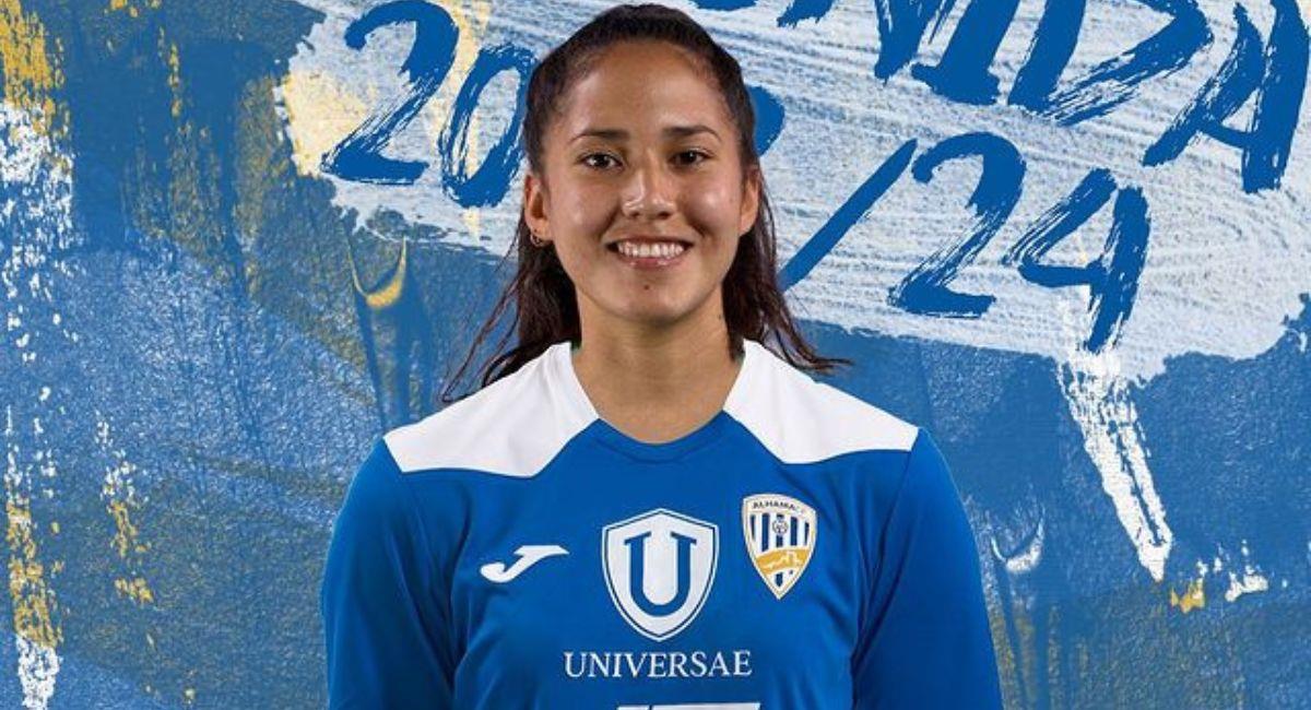 Pierina Núñez es nueva jugadora del Alhama FC. Foto: Twitter @alhamaelpozo