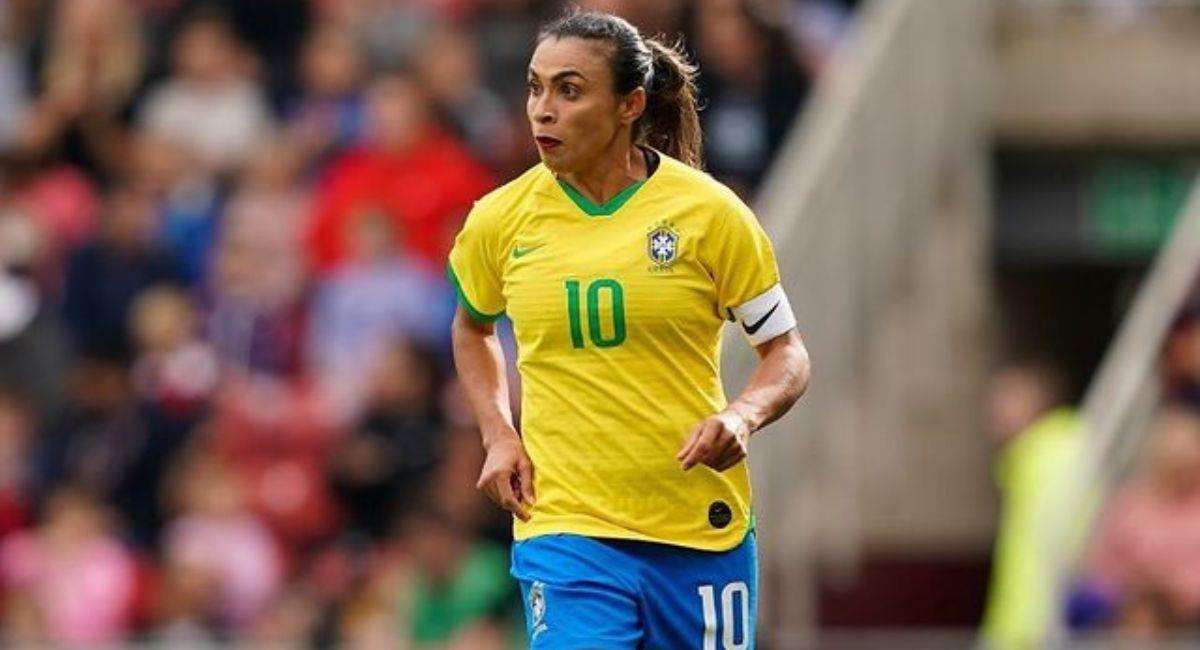 Marta, delantera de Brasil. Foto: Instagram @martavsilva10