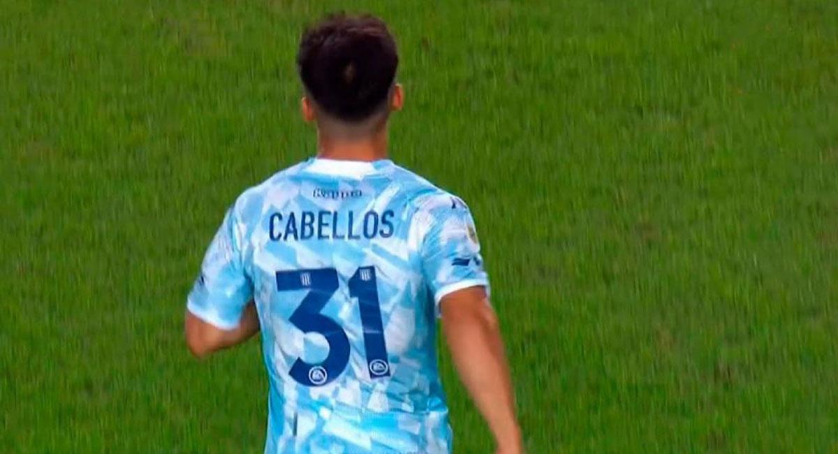 Catriel Cabellos jugó en el empate ante Estudiantes. Foto: Captura Twitter