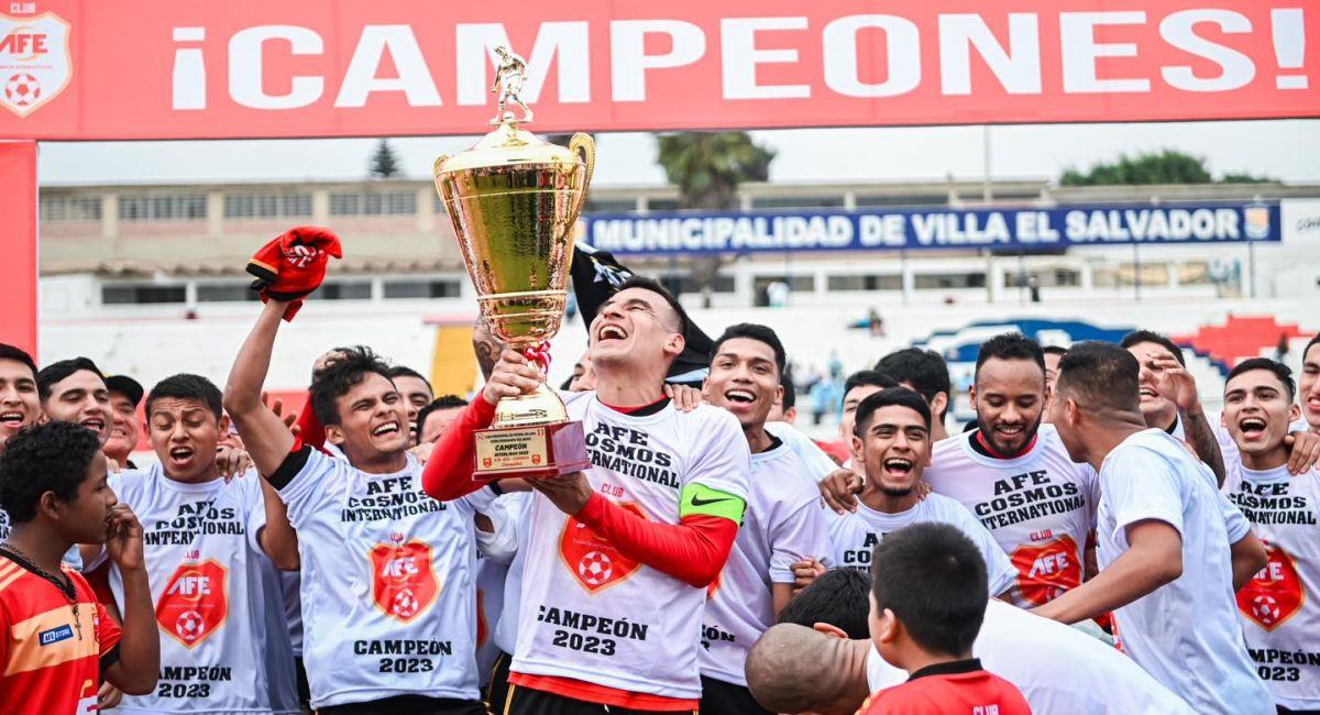 AFE Cosmos logró el título de campeón el Interligas de Lima. Foto: Facebook Club AFE Cosmos