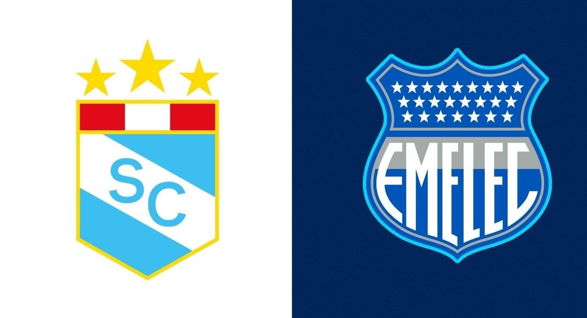 Sporting Cristal vs Emelec. Foto: @ClubSCristal / @CSEmelec