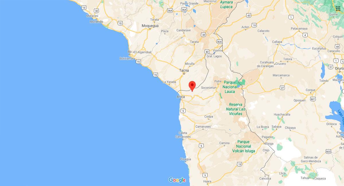 Tacna fue epicentro de un temblor. Foto: Google Maps