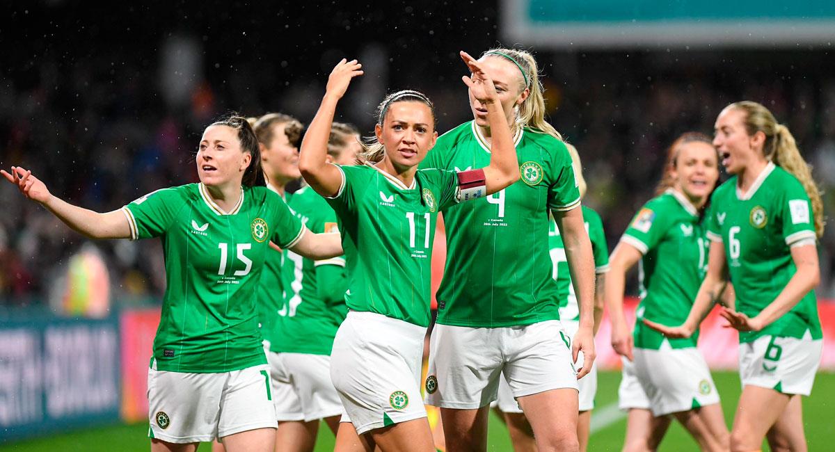 Irlanda cayó ante Canadá en el Mundial Femenino 2023. Foto: Twitter @IrelandFootball