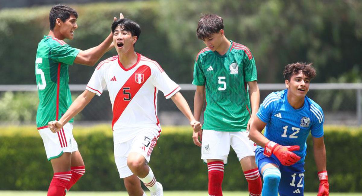Perú Sub 15 venció a México en amistoso. Foto: FPF