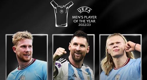 Messi, De Bruyne y Haaland, candidatos a Jugador del Año