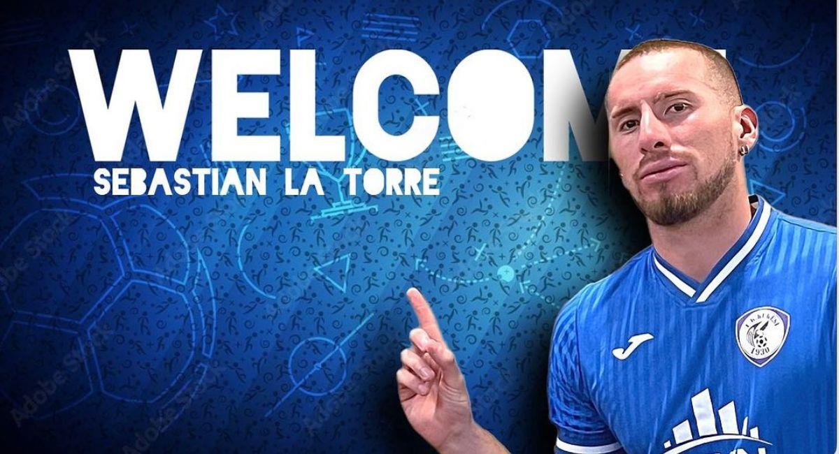 Sebastián La Torre es presentado en su nuevo club. Foto: Instagram fkkukesialbania