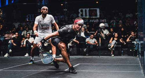 Diego Elías debuta en la temporada de squash con contundente victoria
