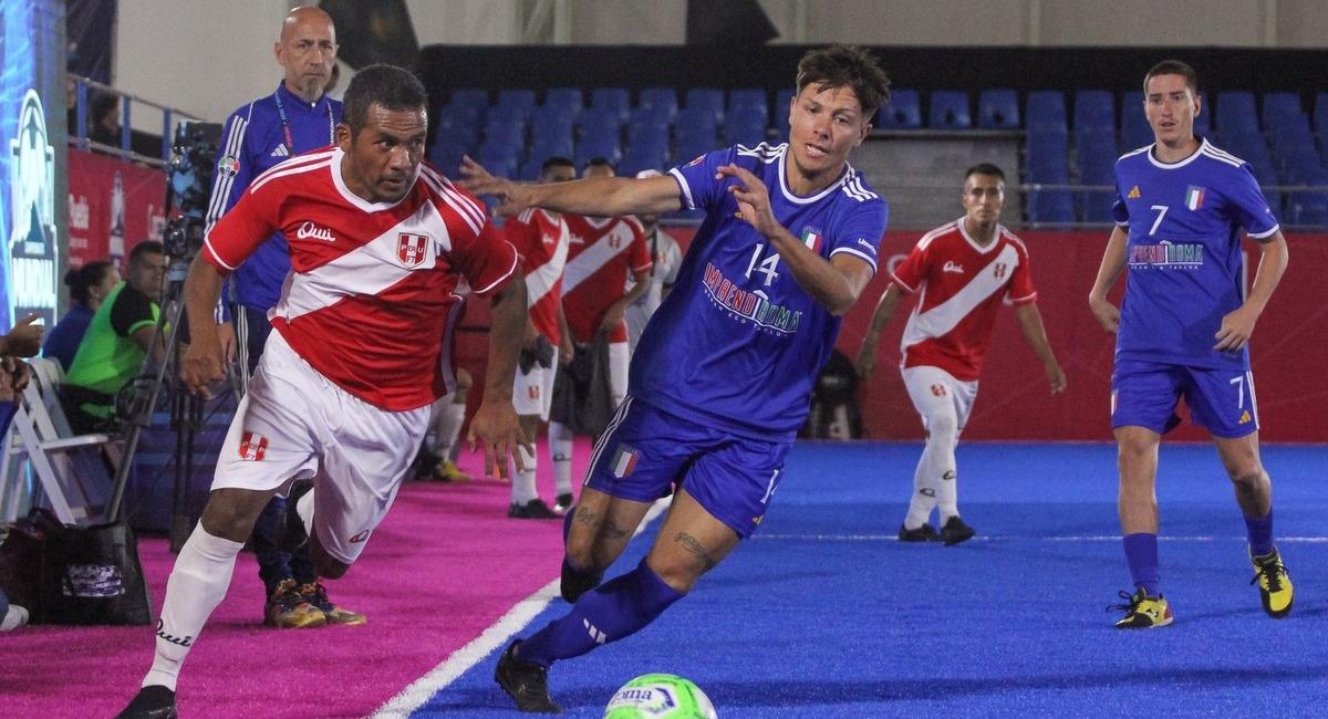 Perú derrotó 3-1 a Italia. Foto: Superliga Fútbol 7